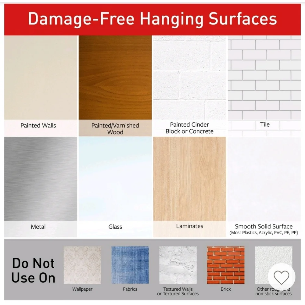 Command 12 Sets of Medium - 16 Sets of Large Size Picture Hanging Strips